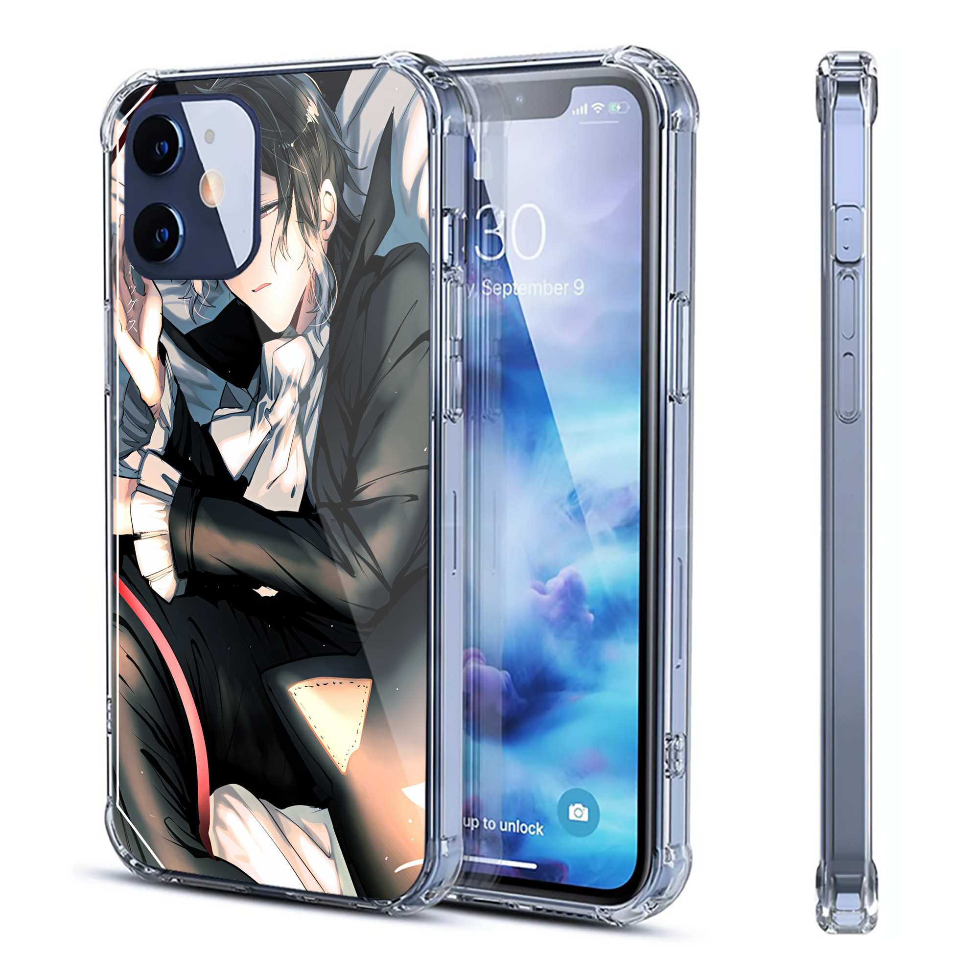 （画像用） 文豪ストレイドッグス Bungo Stray Dogs 【iPhone 12シリーズ対応】透明スマホケース（クリアソフトケース）
